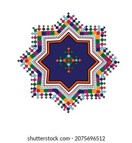 Traditional embroidery pattern ,folk art,
