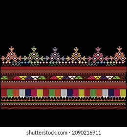 Traditional Embroidery Pattern,ethnic Tribal Motifs. Embroidery For Women Fashion ,clothing And Wallpaper. 