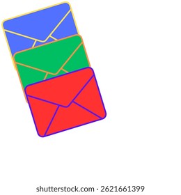 envelope tradicional ou ícone do vetor de e-mail tradicional isolado na área branca