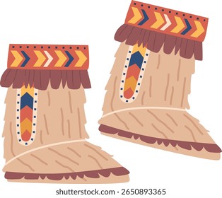 Par tradicional de sapatos de esquimós