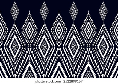 Traditional ethnic abstract geometric pattern design for background or wallpaper Tribl Illusion.