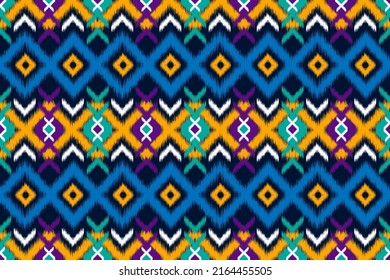 diseño de fondo de patrón geométrico étnico tradicional para fondo alfombras de papel pintado envolver tela sin fisuras estilo bordado ilustración vectorial