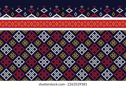 Traditional Ethnic India seamless pattern ornament, Indian motif, floral elements design for tile pattern, carpet, background, sarong, saree, vector file.