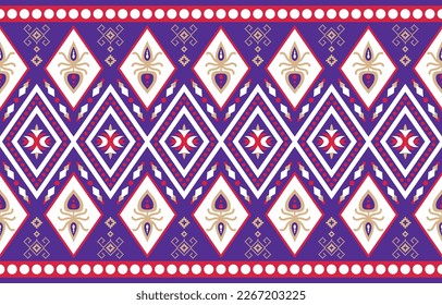 Traditional Ethnic India seamless pattern ornament, Indian motif, floral elements design for tile pattern, carpet, background, sarong, saree, vector file.