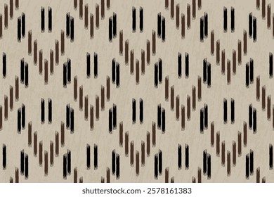 Traditional ethnic motifs ikat flora fabric pattern. Ikat embroidery Ethnic oriental background. Aztec-style abstract vector illustration. Design for texture, fabric, clothing, wrapping, decoration