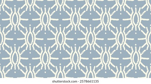 Traditional ethnic motifs ikat flora fabric pattern. Ikat embroidery Ethnic oriental background. Aztec-style abstract vector illustration. Design for texture, fabric, clothing, wrapping, decoration