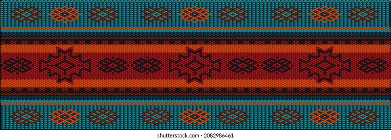 Traditional ethnic ornament, tracery, pattern for use on fabric, tile, ceramic and other interior details. 
