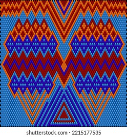 Traditional ethnic ornament, tracery, pattern for use on fabric, tile, ceramic and other interior details. 