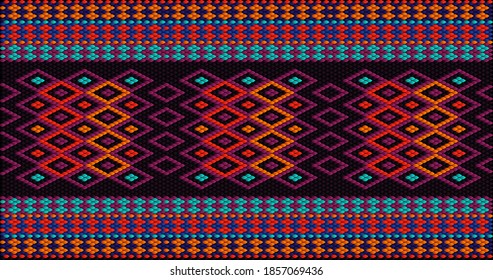 Traditional ethnic ornament for use on fabrics, tiles, ceramics and other interior details.