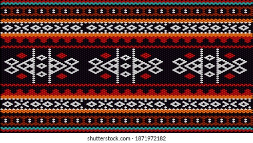 Traditional ethnic ornament for use on fabrics, tiles, ceramics and other interior details.