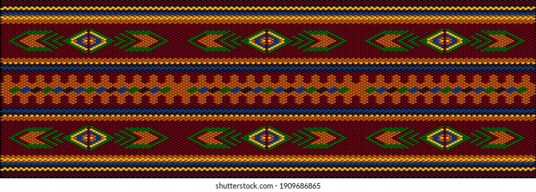 Traditional ethnic ornament for use on fabrics, tiles, ceramics and other interior details.