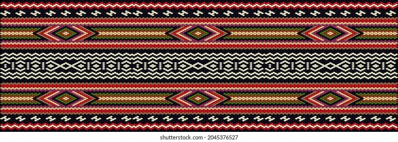 Traditional ethnic ornament for use on fabrics, tiles, ceramics and other interior details.