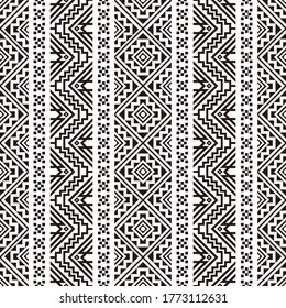 Traditionelles Ethnisches Muster-Hintergrunddesign in einfarbiger Farbe