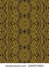 traditional ethnic pattern, border vector