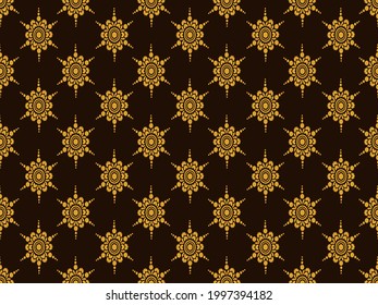 traditional ethnic pattern design for background carpet wallpaper clothing wrapped batik sarong embroidery style vector illustration