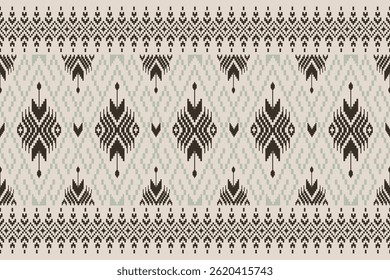 Traditional ethnic pattern. Traditional ethnic pattern-wolves,Ikat pattern for fabric print cloth, paisley, textile, cover, rug and design elements, decorative .abstract vector geometric shape
