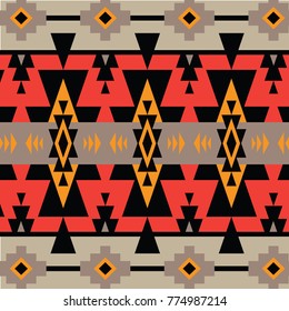 traditional ethnic pattern in vector. Decorative ornament, geometric elements for fabric, textile, web design, wrapping paper.