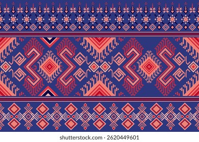 Traditional ethnic pattern.Colorful Traditional ethnic pattern, Ikat pattern for fabric print cloth, paisley, textile, cover, rug and design elements, decorative .abstract vector geometric shape
