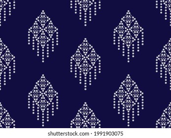traditional ethnic patterns design for background carpet wallpaper clothing wrap batik fabric sarong embroidery style vector illustration