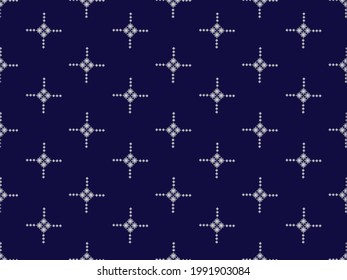 diseño de patrones étnicos tradicionales para la moqueta de fondo papel de pared envoltura tela batik tejido sarong bordado estilo ilustración vectorial