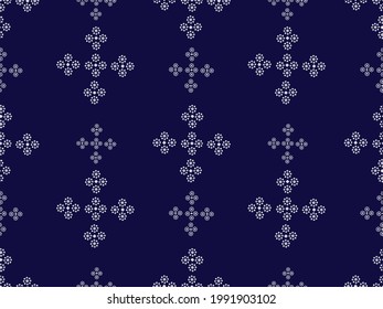traditional ethnic patterns design for background carpet wallpaper clothing wrap batik fabric sarong embroidery style vector illustration