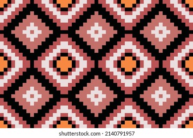 Patrón tradicional de la etnia de la Seamless.  Diseño oriental africano para fondo, alfombra, papel pintado, ropa, envoltura, tela,Vector ilustratiobackdn.