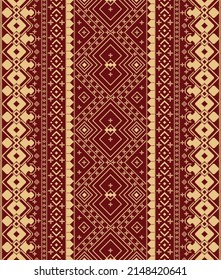 traditional ethnic songket pattern, motif traditional for textile.