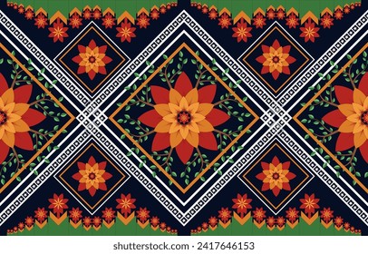 
Textil, Ilustración vectorial del patrón de tela o de la textura geométrica moderna, papel de pared, alfombra, batik, textil, etnia, tela, etnia