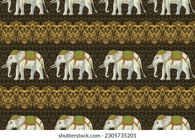 Elephant Pattern  Elephant pattern, Vector artwork, Vector background  graphics