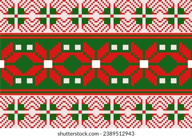 Traditional ethnic,geometric ethnic fabric pattern for textiles,rugs,wallpaper,clothing,sarong,batik,wrap,embroidery,print,background,vector illustration. christmas,new year pattern.