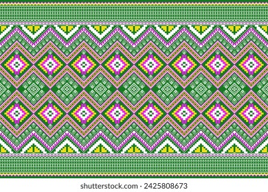 Patrón étnico tradicional, tejido étnico geométrico para textiles, alfombras, papel pintado, ropa, sarong, batik, wrap, bordado, impresión, fondo, ilustración vectorial