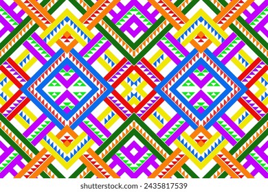 Traditional ethnic,geometric ethnic fabric pattern for textiles,rugs,wallpaper,clothing,sarong,batik,wrap,embroidery,print,background,vector illustration
