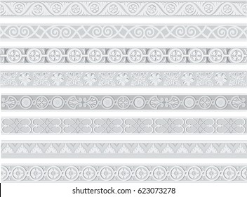 traditional european Renaissance vector patterns