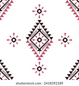 traditional fabric ethnic embroidery geometric textile fabric border design for rugs, clothing, sarong, scarf, wrap, embroidery, print, curtain, carpet, wallpaper, wrapping, Batik, Aztec