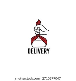 Traditional fabric package cover vector logo design