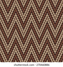 Traditional Fair Isle Pattern. Seamless Knitting Ornament