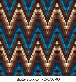 Traditional Fair Isle Pattern. Seamless Knitting Ornament