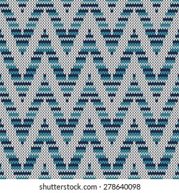 Traditional Fair Isle Pattern. Seamless Knitting Ornament