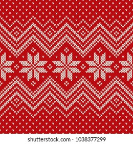 Traditional Fair Isle Style Knitting Pattern Stock Vector (Royalty Free ...