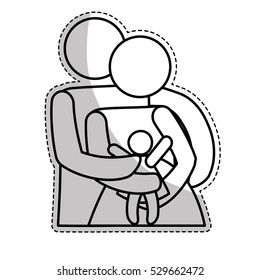 traditional family icon image vector illustration design 