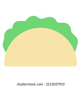 Traditional famous mexican veggies taco.