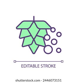 Traditional fermentation RGB color icon. Food production technologies. Alternative proteins. Microorganisms cultivation. Isolated vector illustration. Simple filled line drawing. Editable stroke