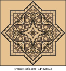Traditional floral ornament - vector pattern