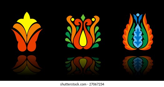 traditional floral ornaments
