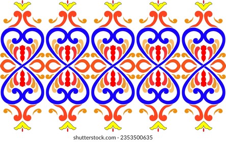 traditional floral pattern. repetition floral pattern