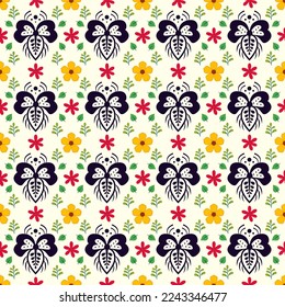 Traditionelles florales, nahtloses Muster für Innendekoration Fashion Business