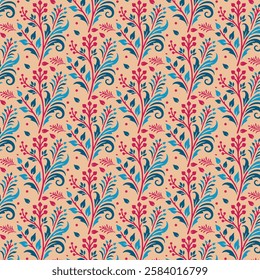 traditional floral seamless pattern for digital print bedding wallpaper and home textiles