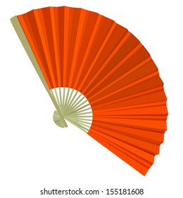 Traditional Folding Fans Vector Illustration Stock Vector (Royalty Free ...