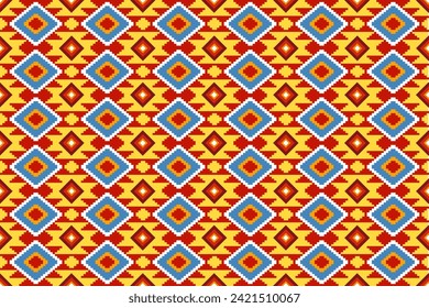 Traditional folk ethnic pattern for textile and cloth