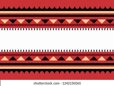 Traditional Folk Sadu Arabian Hand Weaving Pattern